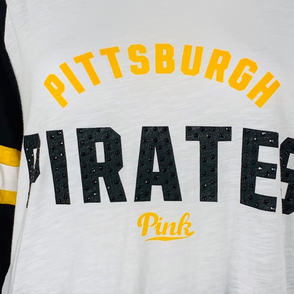 PINK Victorias Secret Long Sleeved Tee Pitt Pirate - Picture 4 of 9